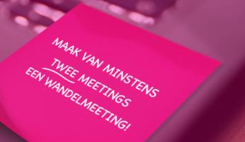 Zorg van de Zaak houdt deze week wandelende meetings en doet met verschillende klanten mee aan het Via Vierdaagse programma van de KWB